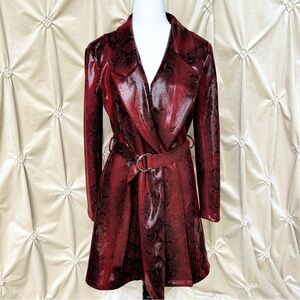Étophe Studios Red Snakeskin Trench